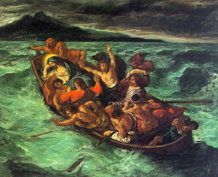 Eugene Delacroix Christ on the Lake of Gennesaret France oil painting art